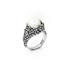 Anello Drops Margherite in Argento e Perla