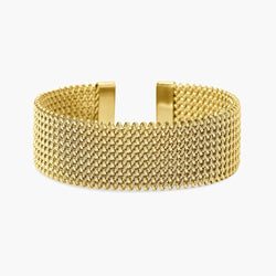 Bracciale Cuff Kidult Maglia Mesh Oro