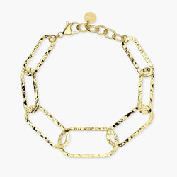 Kidult Bracciale Style 83 Maglie Martellate Oro