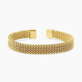 Bracciale Cuff Kidult Stile 61 Maglia Mesh Dorato