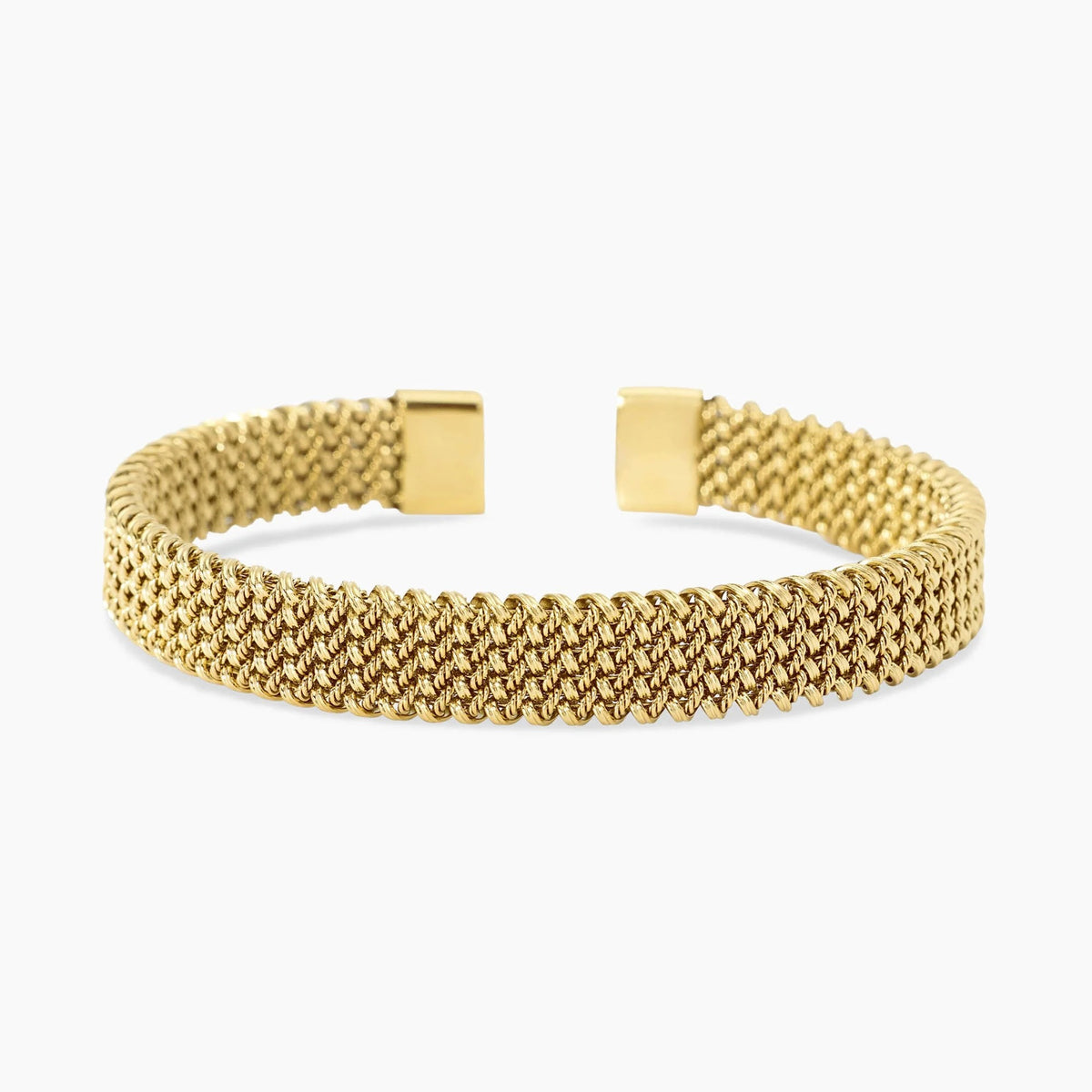 Bracciale Cuff Kidult Stile 61 Maglia Mesh Dorato
