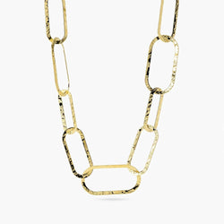 Kidult Collana Maglie Dorate Martellate Style 83