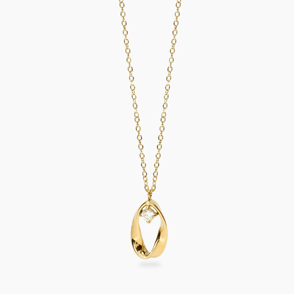 Collana Pendente Ritorto Dorato