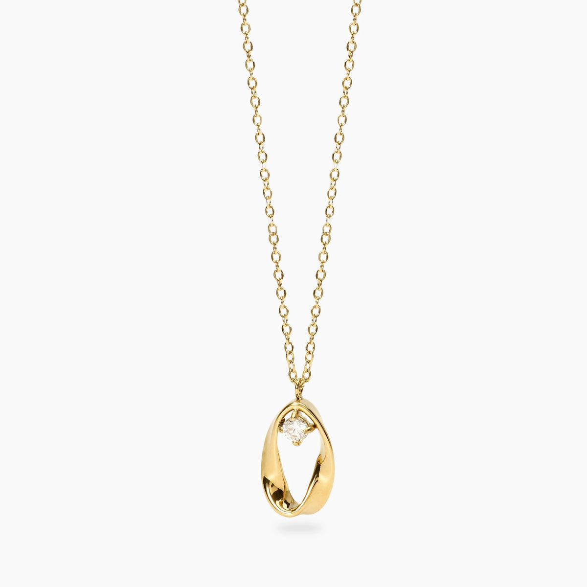 Collana Pendente Ritorto Dorato