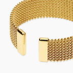 Bracciale Cuff Kidult Maglia Mesh Oro