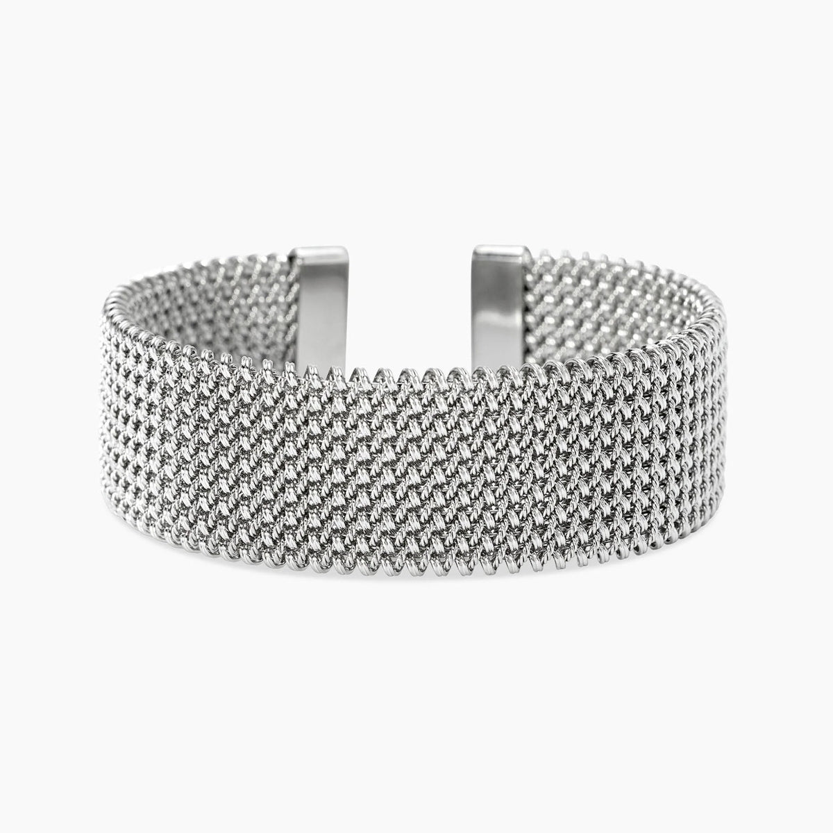 Bracciale Cuff Kidult Style 61 Maglia Mesh in Acciaio