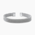Kidult Bracciale Cuff Style 61 Maglia Mesh Acciaio