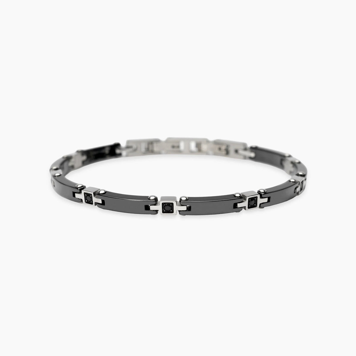 Bracciale Uomo Ceramica Nera