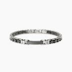 Bracciale Ceramica Nera e Piastra