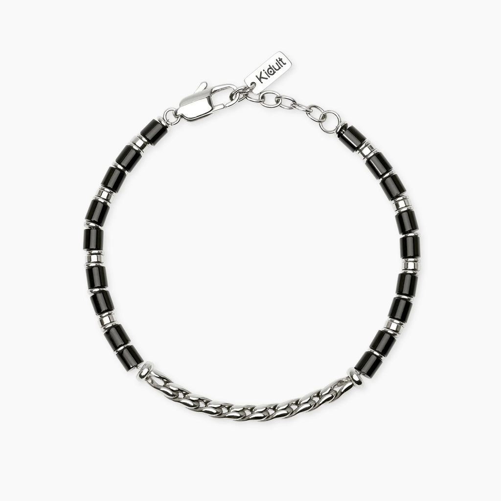 Bracciale Acciaio e Agata Style 68