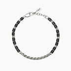 Bracciale Acciaio e Agata Style 68