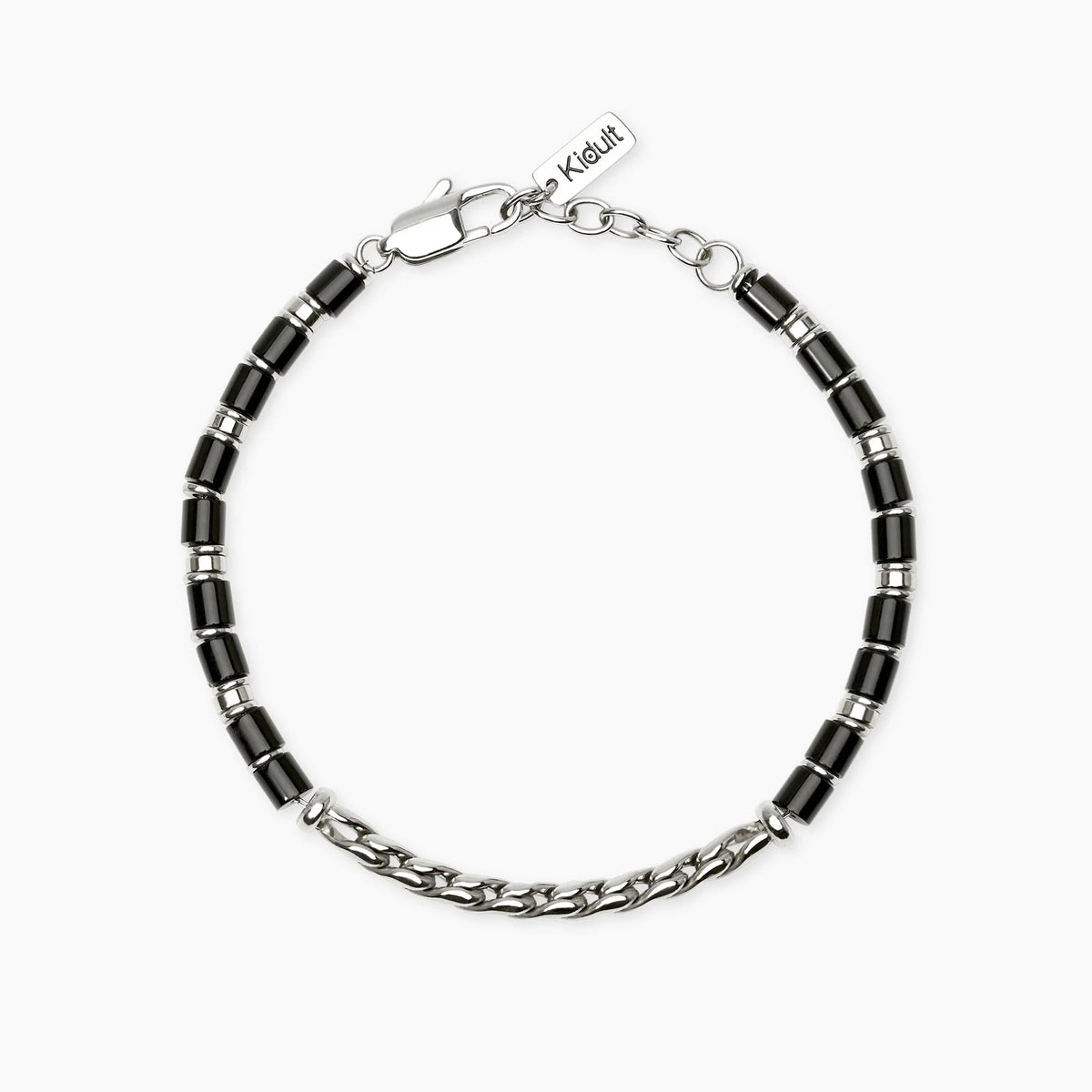Bracciale Acciaio e Agata Style 68
