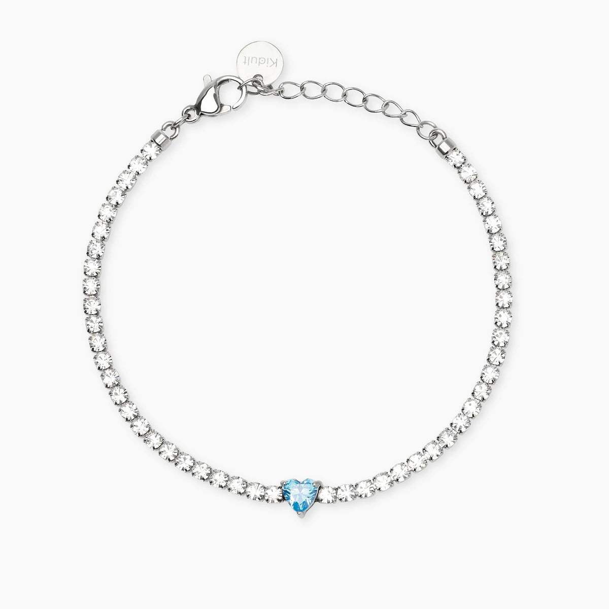 Bracciale Tennis Cuore Azzurro