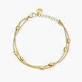 Bracciale Bangle Nodo Acciaio Dorato