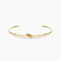 Bracciale Bangle Nodo Acciaio Dorato