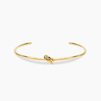 Bracciale Bangle Nodo Acciaio Dorato