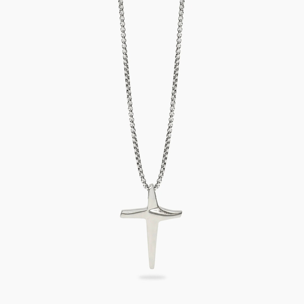 Collana Uomo Croce Acciaio Style