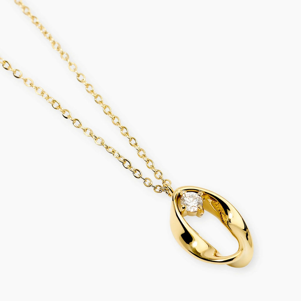 Collana Pendente Ritorto Dorato