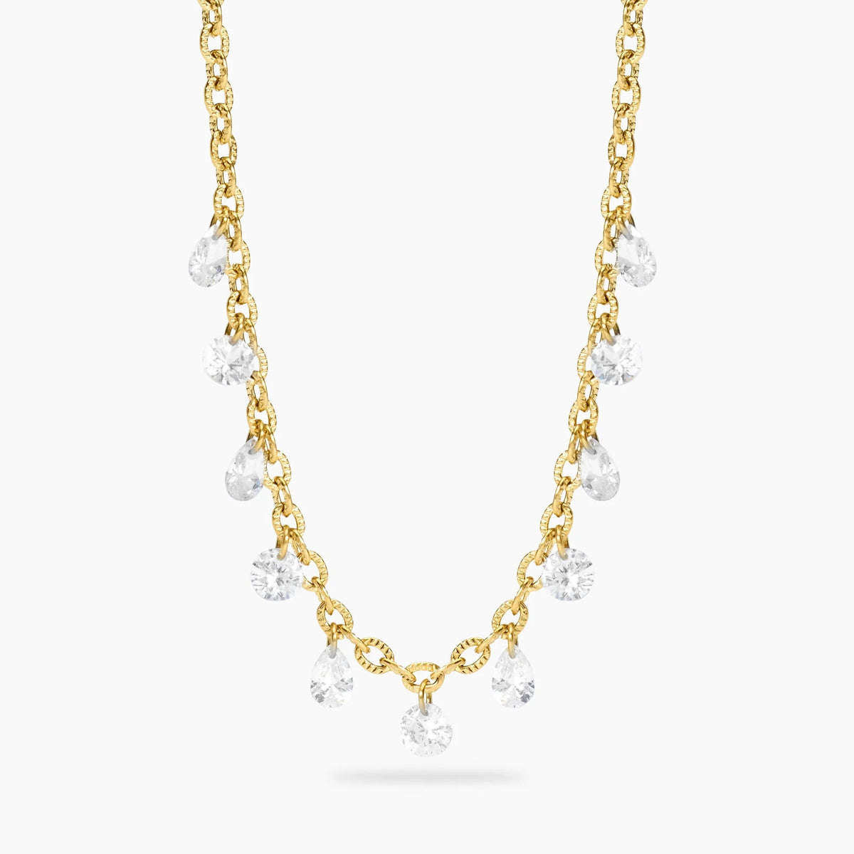 Collana Girocollo Dorata Glass