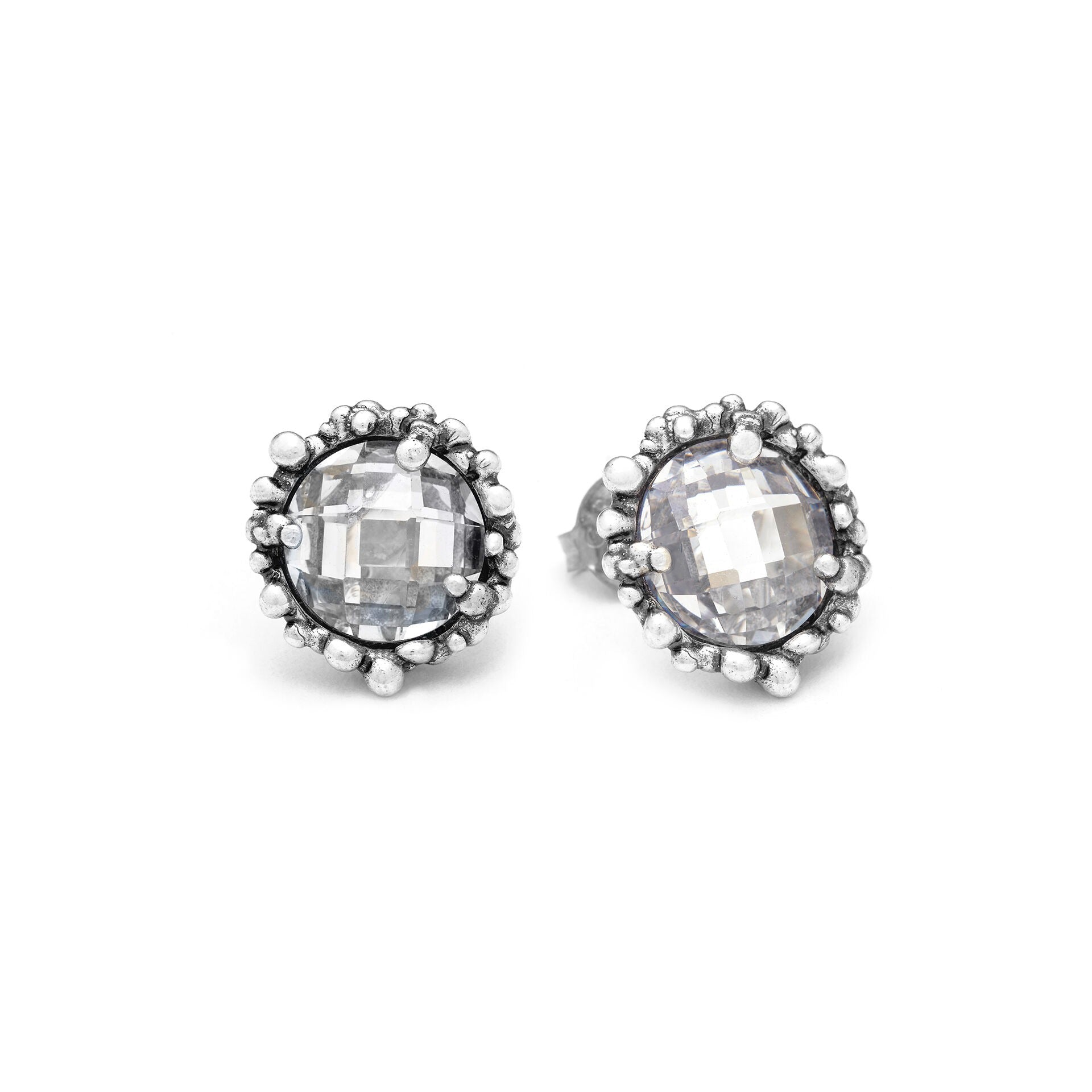 Orecchini Shine Grandi in Argento e Zirconi