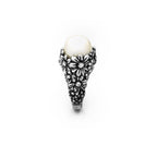 Anello Drops Margherite in Argento e Perla