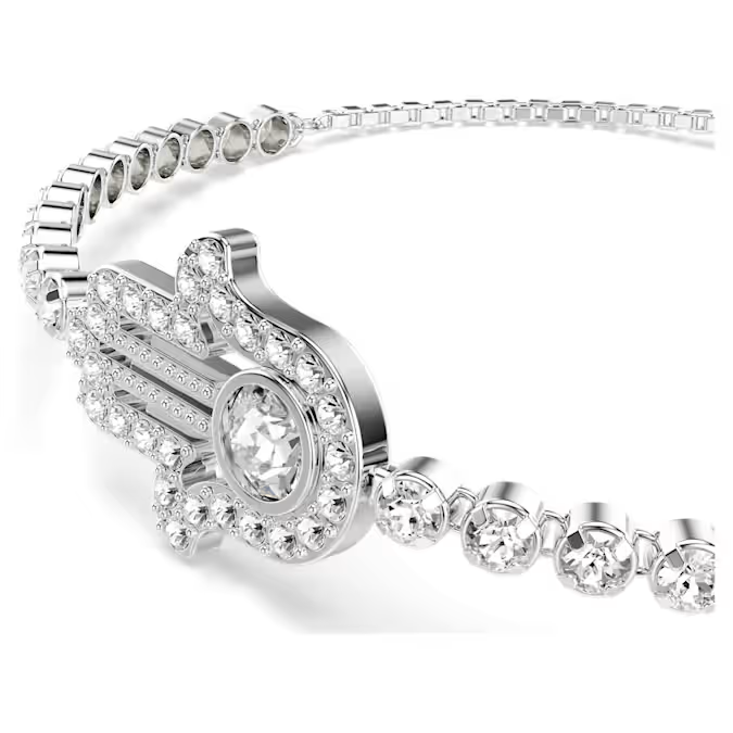 Swarovski Bracciale Matrix Mano Placcato Rodio