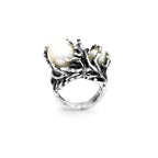 Anello Mari del Sud in Argento 925 e Perle Naturali Scaramazze