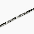 Bracciale Uomo Ceramica Cristalli Neri