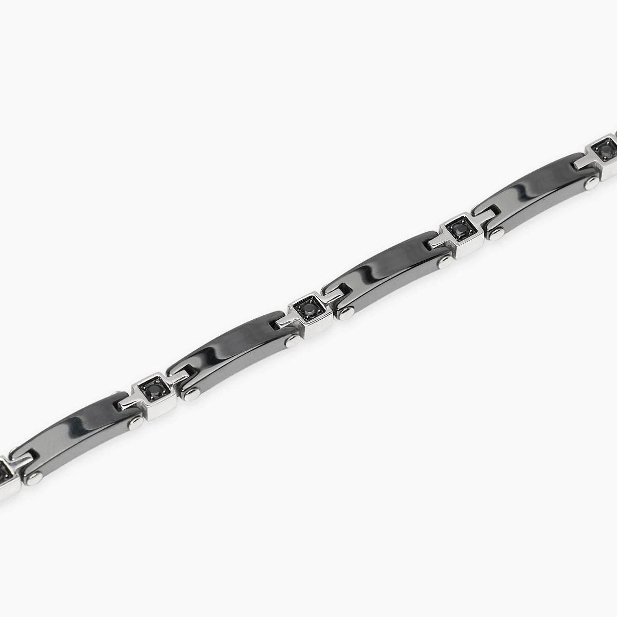 Bracciale Uomo Ceramica Nera