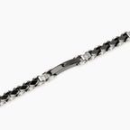 Bracciale Ceramica Nera e Piastra