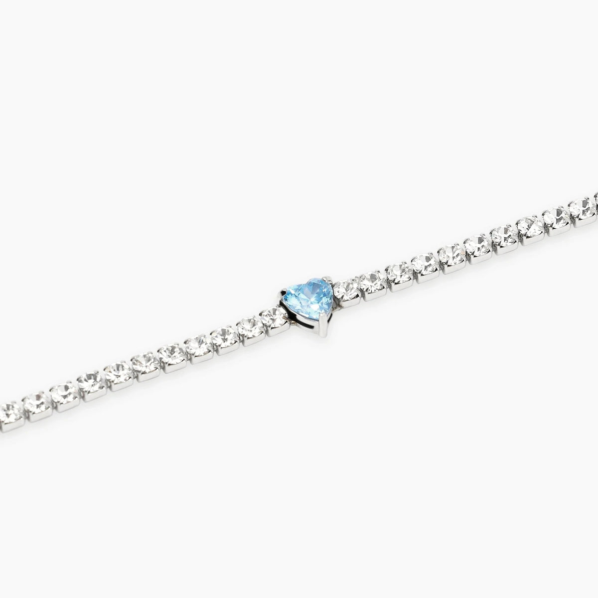 Bracciale Tennis Cuore Azzurro