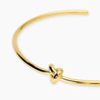 Bracciale Bangle Nodo Acciaio Dorato
