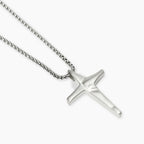 Collana Uomo Croce Acciaio Style