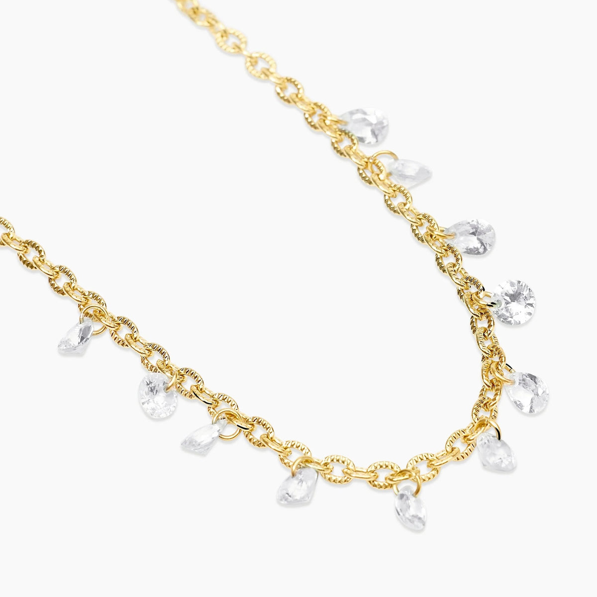 Collana Girocollo Dorata Glass
