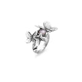 Anello Butterfly in Argento e Madreperla Rosa