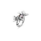 Anello Butterfly in Argento e Madreperla Rosa