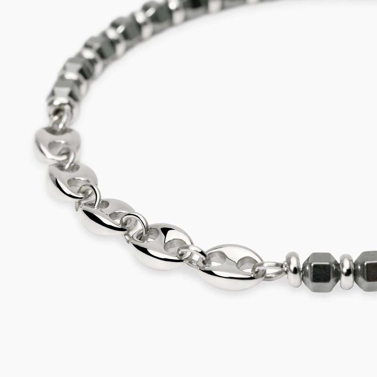 Bracciale Ematite Catena Marina