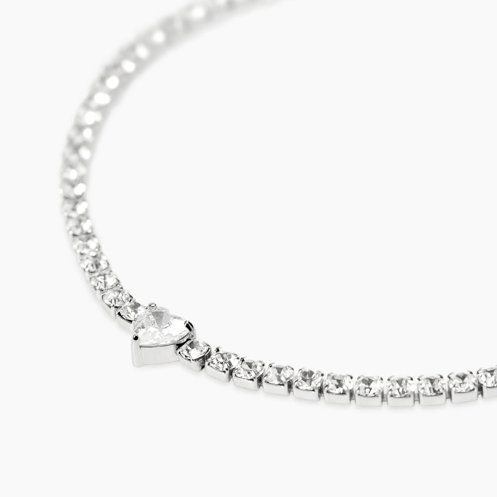 Bracciale Tennis Cuore Zircone