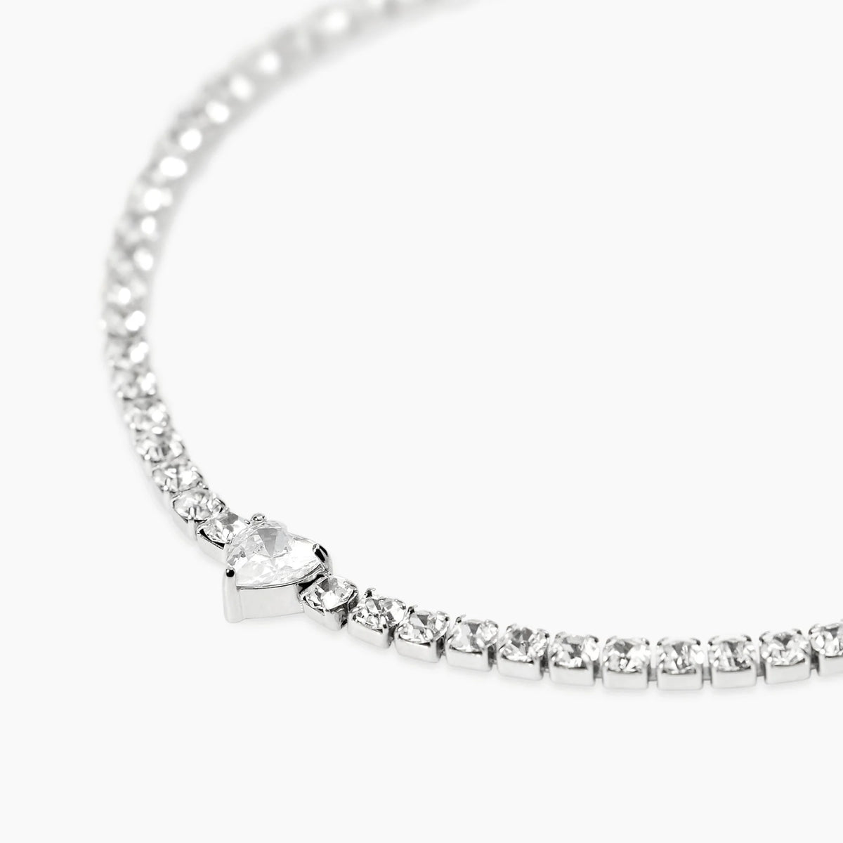Bracciale Tennis Cuore Zircone