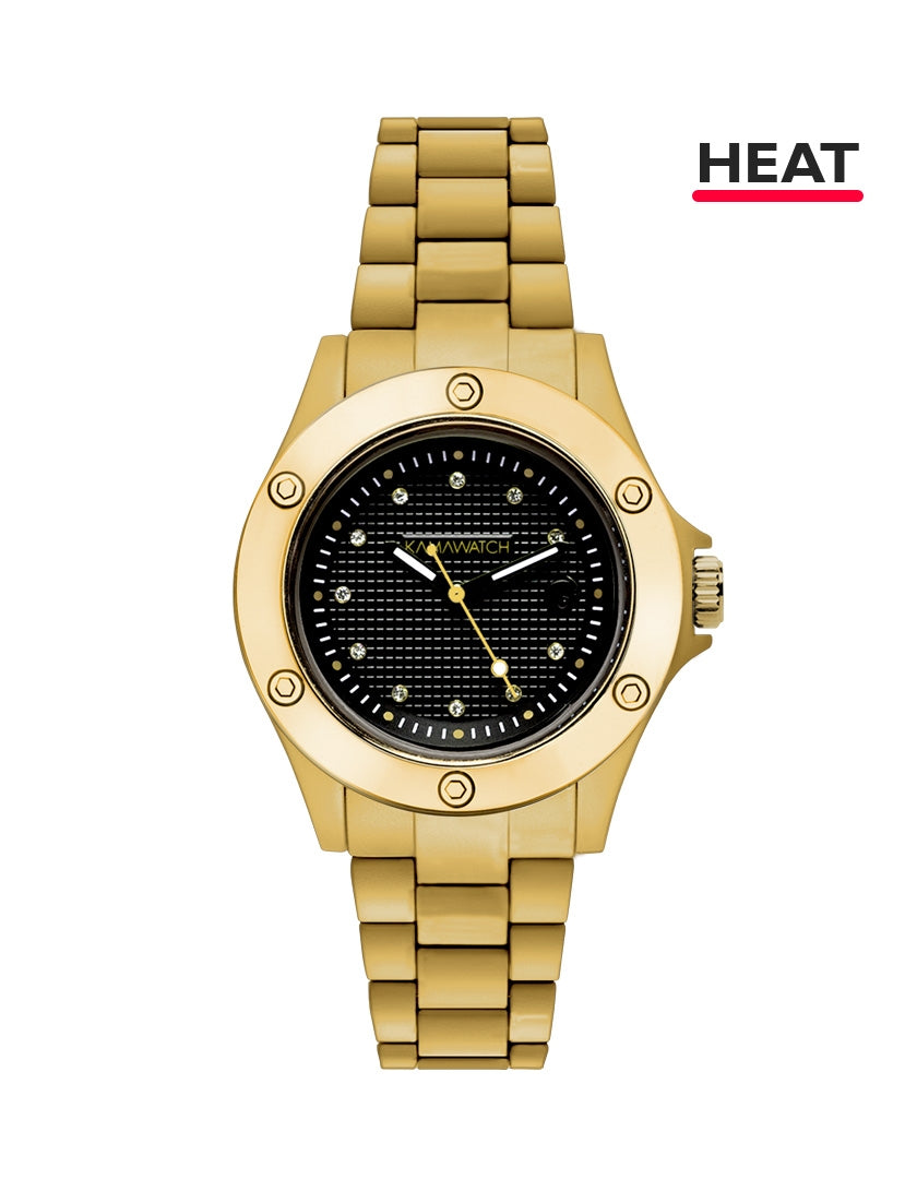 Kamawatch orologio marrone/oro UNISEX - OROLOGIO