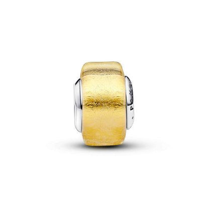 Charm Mini Vetro di Murano con Foglia d'Oro