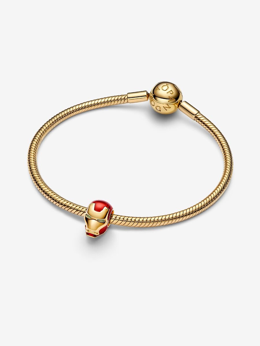 Marvel Avengers Elmo di Iron Man Placcatura in Oro 14k - CHARM