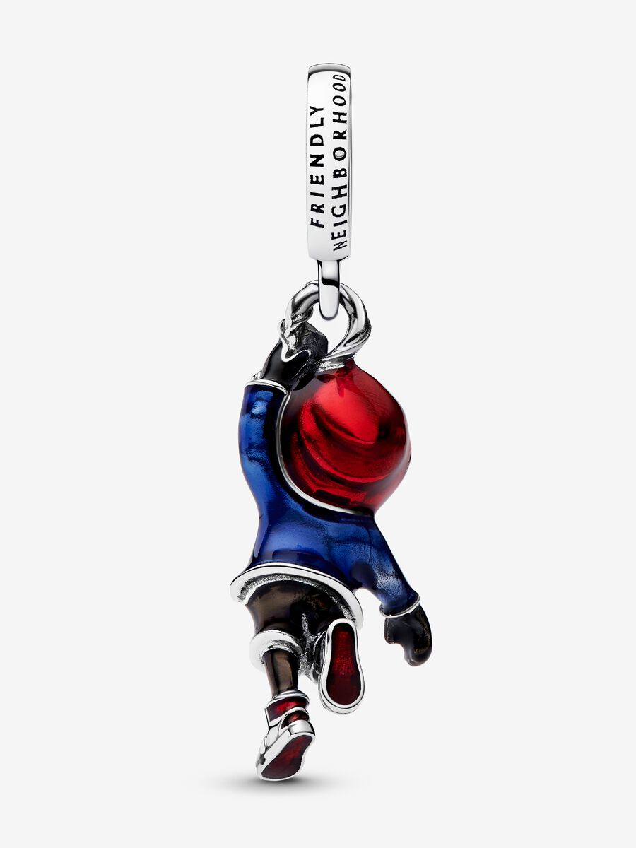 Marvel Spider-Man Pendente Miles Morales Argento Sterling 925 - CHARM