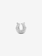 Mini Charm Ferro di cavallo effetto diamantato Argento Sterling 925 - CHARM