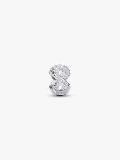 Mini Charm Infinito effetto diamantato Argento Sterling 925 - CHARM