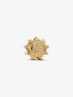 Mini Charm Sole effetto diamantato Placcatura in Oro 14k - CHARM