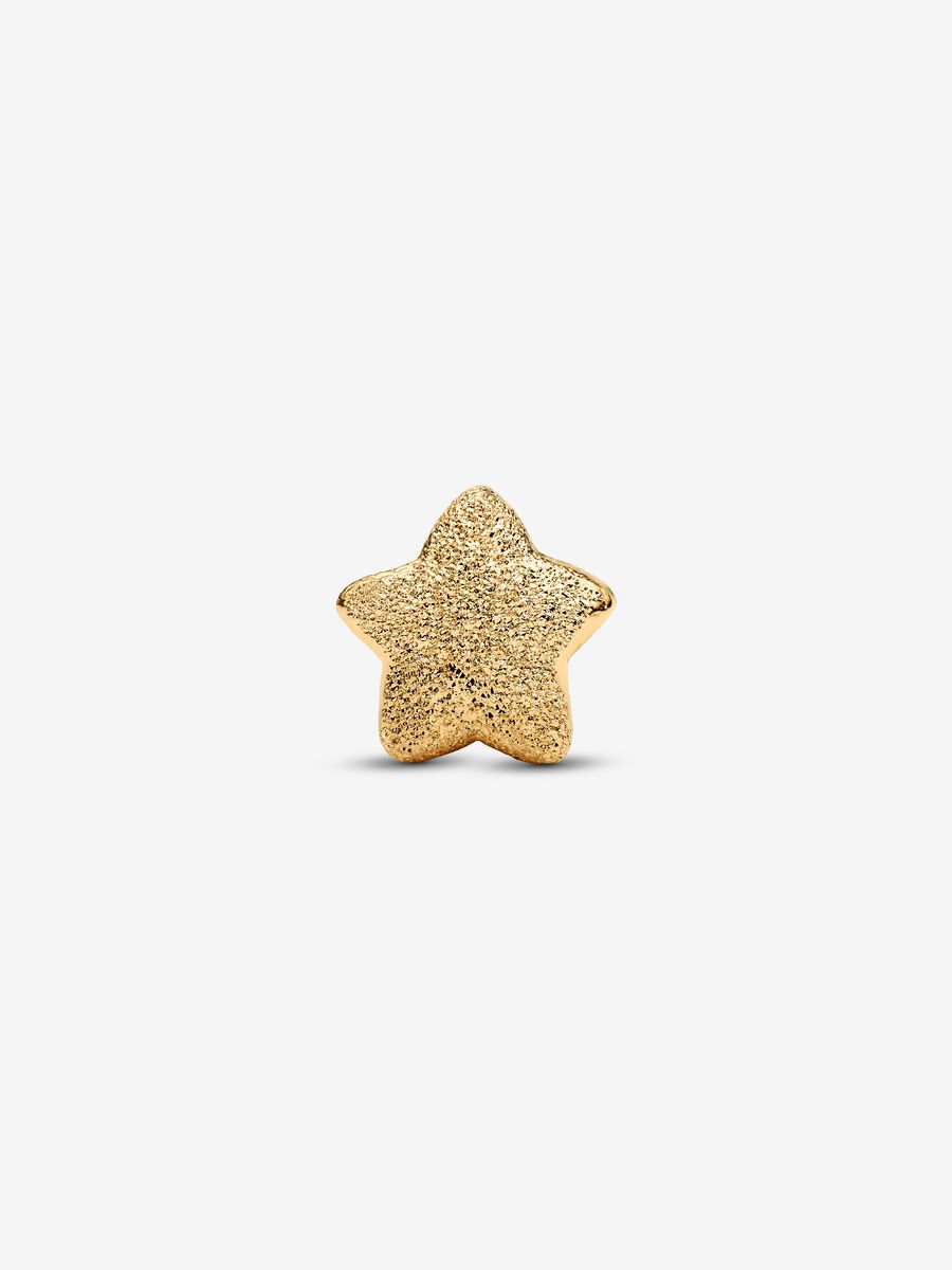 Mini Charm Stella effetto diamantato Placcatura in Oro 14k - CHARM