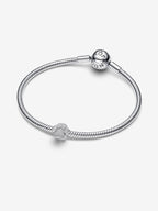 Mini Charm Zampa effetto diamantato Argento Sterling 925 - CHARM