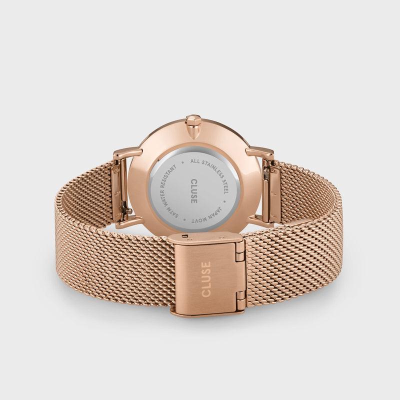Minuit Mesh White, Rose Gold Colour