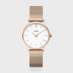 Minuit Mesh White, Rose Gold Colour